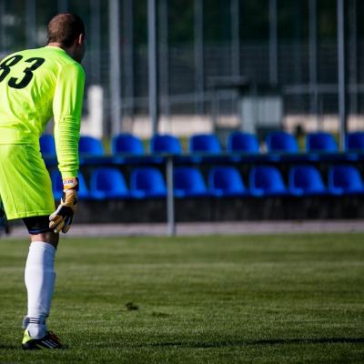 Gardien de but lors d’un match de foot